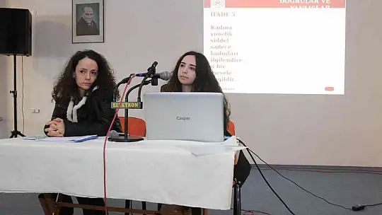 Manyaslı muhtarlara kadına yönelik şiddet ile mücadele semineri