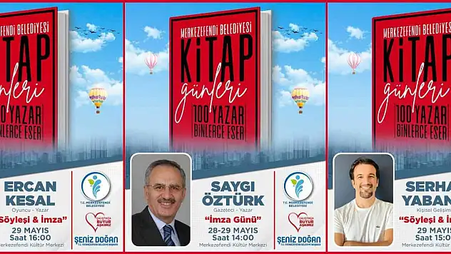 Merkezefendi Kitap Günleri'nde konuklarını ağırlamaya devam ediyor